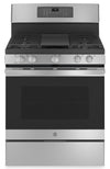 GE 5 Cu. Ft. Gas Range with Self Clean and Air Fry - Stainless Steel - JCGB735SPSS