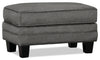 Made in Canada Tula 35\" Fabric Ottoman - Steel Grey