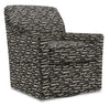 Made in Canada Sofa Lab Customizable Swivel 31\" Fabric Accent Chair - Peppercorn Multicolour