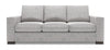 Made in Canada Customizable Sofa Lab Track 85\" Linen-Look Fabric Sofa with Track Arms - Luna Domino Grey