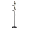 Bennie 61.25\" 5-Light Black and Gold Floor Lamp
