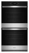Whirlpool 30\" 10 Cu. Ft. Electric Double Wall Oven with True Convection - Fingerprint Resistant Stainless Steel - WOED7030PZ