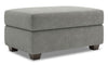 Made in Canada Customizable Sofa Lab The Trunk 39\" Velvet Fabric Storage Ottoman - Platinum Grey