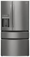 Frigidaire Gallery 36\" 21.5 Cu. Ft. Counter-Depth 4-Door French-Door Refrigerator - Smudge-Proof® Black Stainless Steel - GRMC2273CD