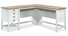 Joana 65.12\" L-Shaped Office Desk - Soft White