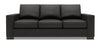 Made in Canada Customizable Sofa Lab Track 85\" Linen-Look Fabric Sofa Bed with Track Arms - Luna Kohl Grey