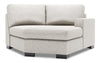 Sofa Lab Track RAF Cuddler - Luxury Silver
