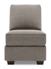 Sofa Lab Roll Armless Chair - Luna Smoke