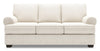 Made in Canada Customizable Sofa Lab Roll 86\" Chenille Fabric Sofa with Rolled Arms - Luxury Sand Beige