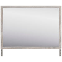 Zen Bedroom Dresser Mirror, Attachable, Wall Hanging - Grey