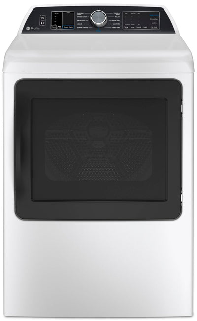 GE Profile 7.3 Cu. Ft. Smart Electric Dryer with Sanitize and Steam - PTD70EBMTWS