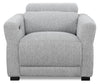 Cindy Crawford Home 40.5\" Fabric Power Reclining Chair with Power Headrest - Grey