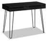 Ezra 40\" Office Desk with Cubbyholes- Black
