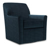Made in Canada Sofa Lab Customizable Swivel 31\" Fabric Accent Chair - Luxury Indigo Blue