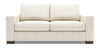 Made in Canada Customizable Sofa Lab Track 75\" Chenille Fabric Condo Size Sofa with Track Arms - Luxury Sand Beige
