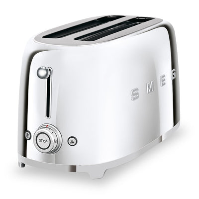 Smeg 4-Slice Long-Slot Toaster - TSF02SSUS|Grille-pain Smeg à fentes longues pour 4 tranches - TSF02SSUS