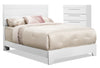 Olivia 4-Piece Queen Bed and Chest Package – White