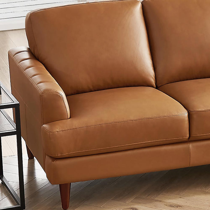 Hydeline Cassia Leather Sofa - Brown