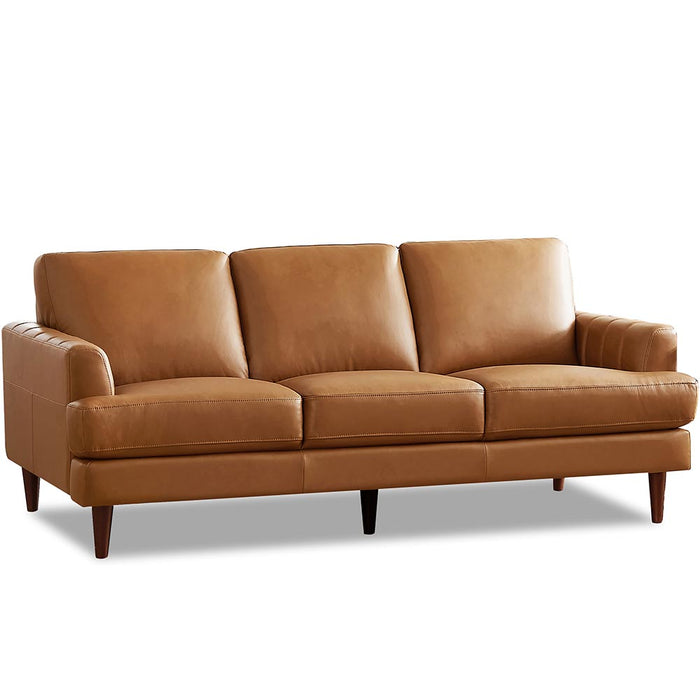 Hydeline Cassia Leather Sofa - Brown