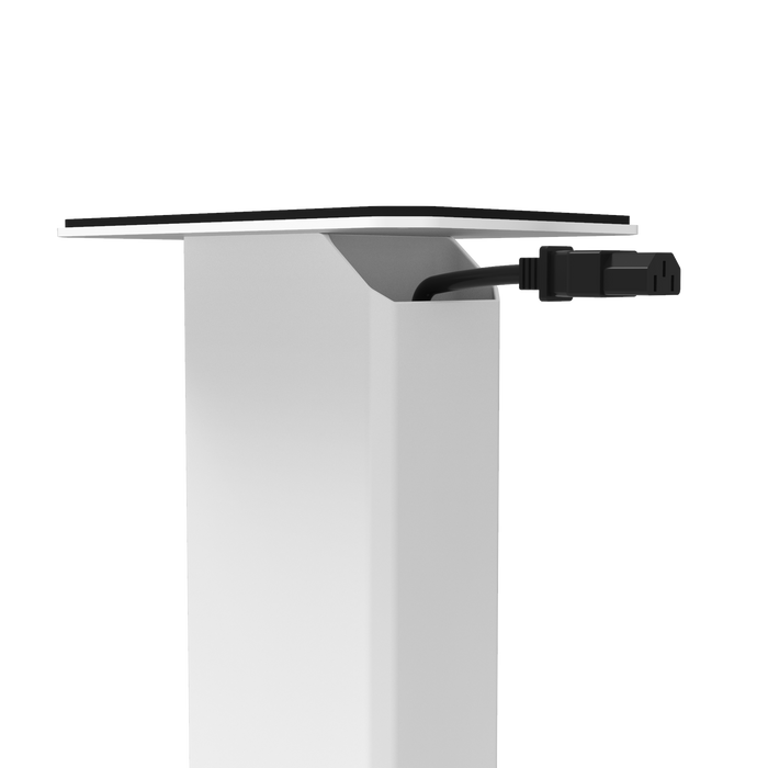 Kanto SX22 22\" Fillable Speaker Stands with Isolation Feet and Fillable Channel - Pair, White