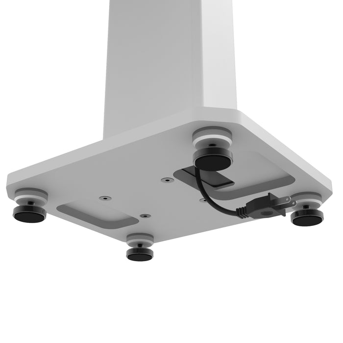 Kanto SX22 22\" Fillable Speaker Stands with Isolation Feet and Fillable Channel - Pair, White