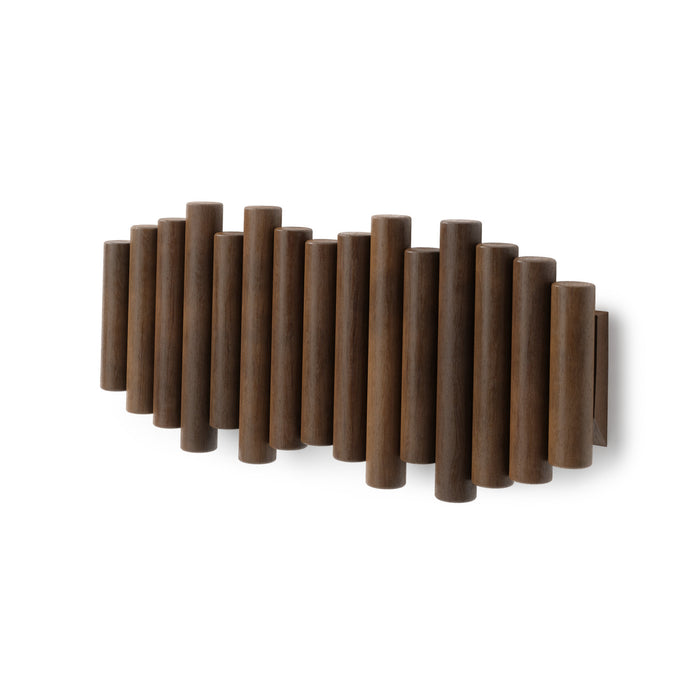 Umbra Picket Rail Wall Hooks - Aged Walnut