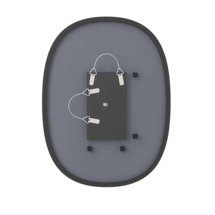 Umbra Hub Oval 24\" x 18\" Wall Mirror - Black