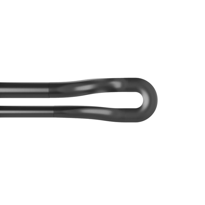 Umbra Midnight Matte Black Expandable Double Blackout 3/4\" Curtain Rod - 42\"-120\" 
