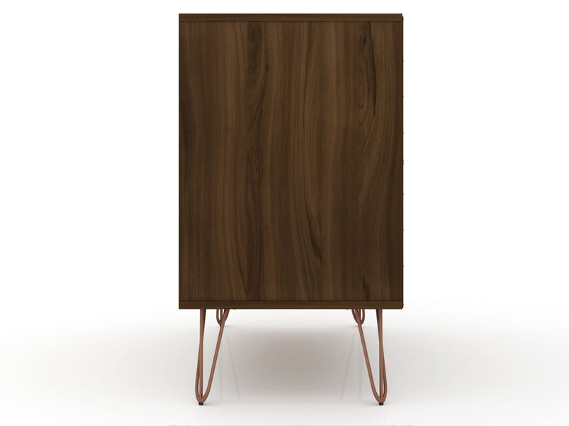 Manhattan Comfort Rockefeller Mid-Century Modern Dresser with 3-Drawers - Brown