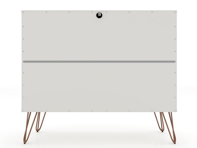 Manhattan Comfort Rockefeller Mid-Century Modern Dresser with 3-Drawers