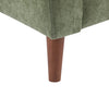 Midway Mid-Century Modern Armchair with Tufted Waffle Stitch, Green, Walnut | Midway Fauteuil Moderne du Milieu de Siecle a Point Capitonne Gaufre, Vert, Noyer