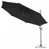 Costway 11ft Patio Offset Umbrella Cantilever Rotation Aluminum Tilt Cross Base Gray