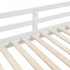 Ethan Solid Wood Queen Size Bunk Bed with Ladder, Sturdy & Space-Saving, White | Lit superpose Ethan en bois massif format Queen avec echelle, gain de place, blanc