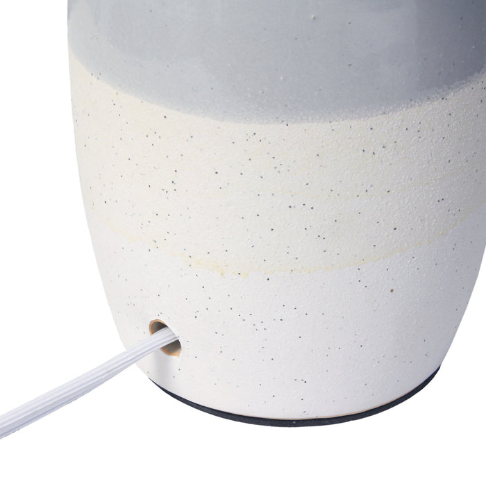 Zeke Ceramic Table Lamp, Gray, 13.25\"H