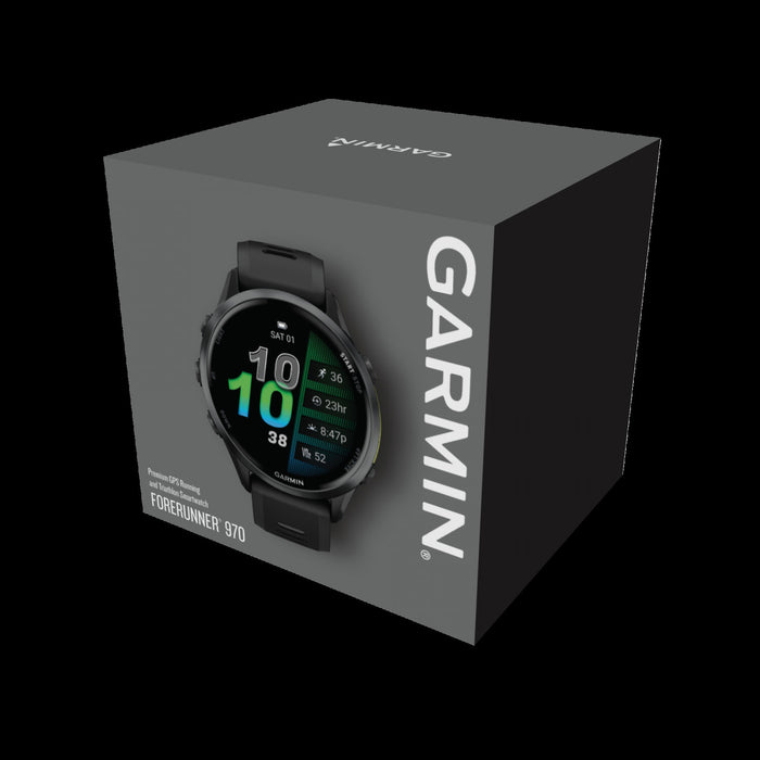 Garmin Forerunner 970 Smartwatch 47mm, Amoled, Carbon Gray Titanium, Gps Fitness Tracker, Running, Triathlon, 15-day Battery