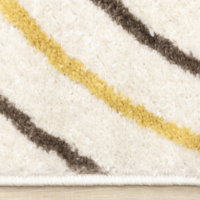 Marley Multi-Colour Double Rainbow Area Rug - 7'10\" x 10'6\"