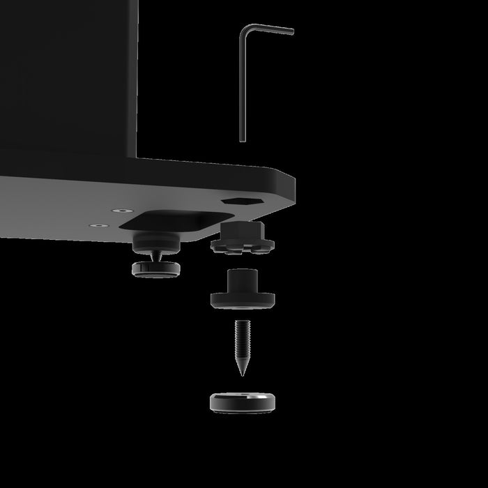 Kanto SX22 22\" Fillable Speaker Stands with Isolation Feet and Fillable Channel - Pair, Black