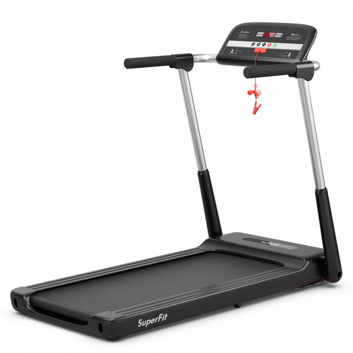 Superfit 2.25hp Folding Led Treadmill Electric Running Walking Machine With App Control Gym