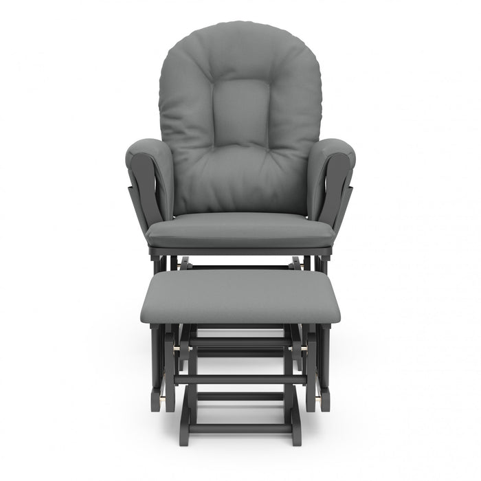 Storkcraft Hoop Glider and Ottoman - Gray/Gray