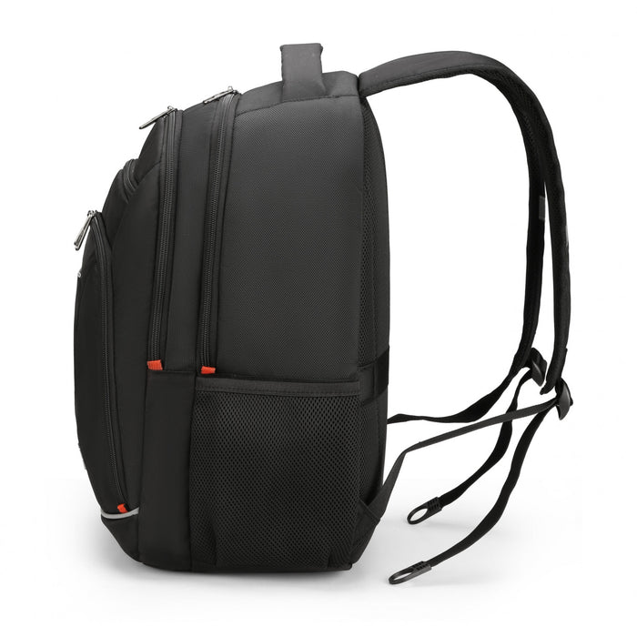 Swissdigital Sursee School Backpack – 17\" Laptop Bag, SDD Finder, Add-A-Bag System, Reflective Trim, Breathable Mesh, Travel-Ready