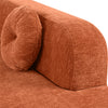 Vista 122 Inch Extra Large Sectional Sofa with Curved Design and High-Resilience Foam, Orange | Vista Canape Sectionnel Extra-Large 122 po a Design Courbe et Mousse Haute Resilience, Orange