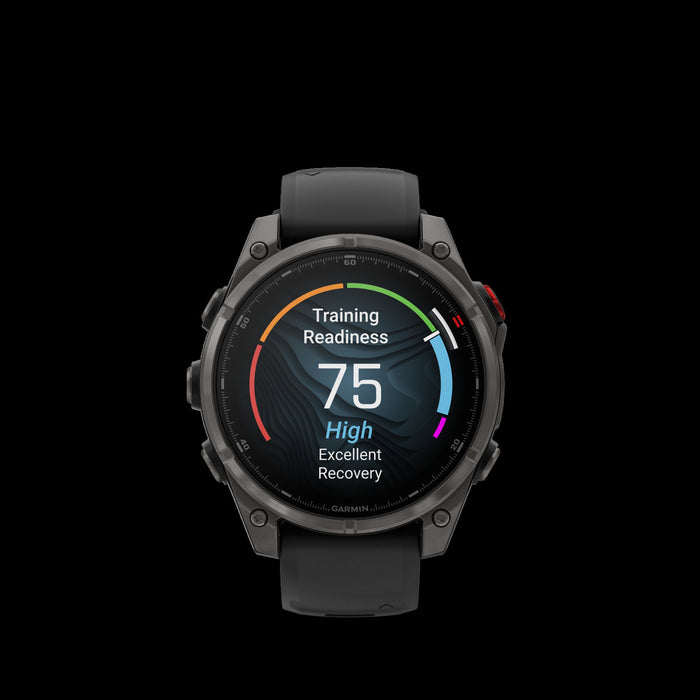 Garmin Fenix 8 Pro 47mm Carbon Multisport Smartwatch - Fitness Tracker, AMOLED Sapphire Display, LTE/Satellite Connectivity, Health Metrics, Voice Calls