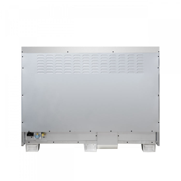 Forno Capriasca 48\" French Door Dual Fuel Range, White, 6.58 cu. ft. - FFSGS6387-48WHT