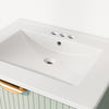 Hugo 48 Inch Modern Wall-Mounted Bathroom Vanity with Drawers, Green | Meuble de salle de bain mural moderne Hugo 48 pouces avec tiroirs, vert