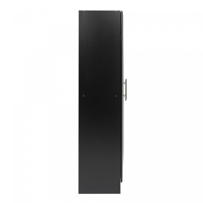 Elite Deep Storage Cabinet with Fixed & Adjustable Shelves - Black