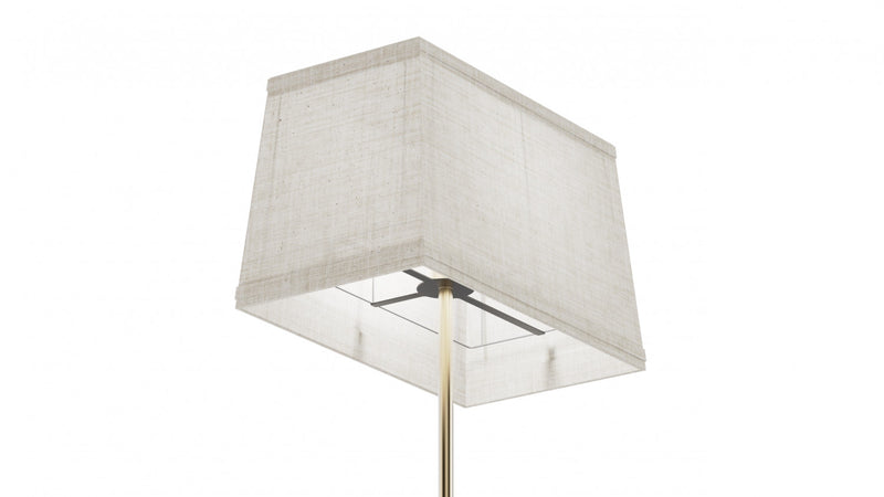 24\" Gold Classic Square Table Lamp with Textured Shade