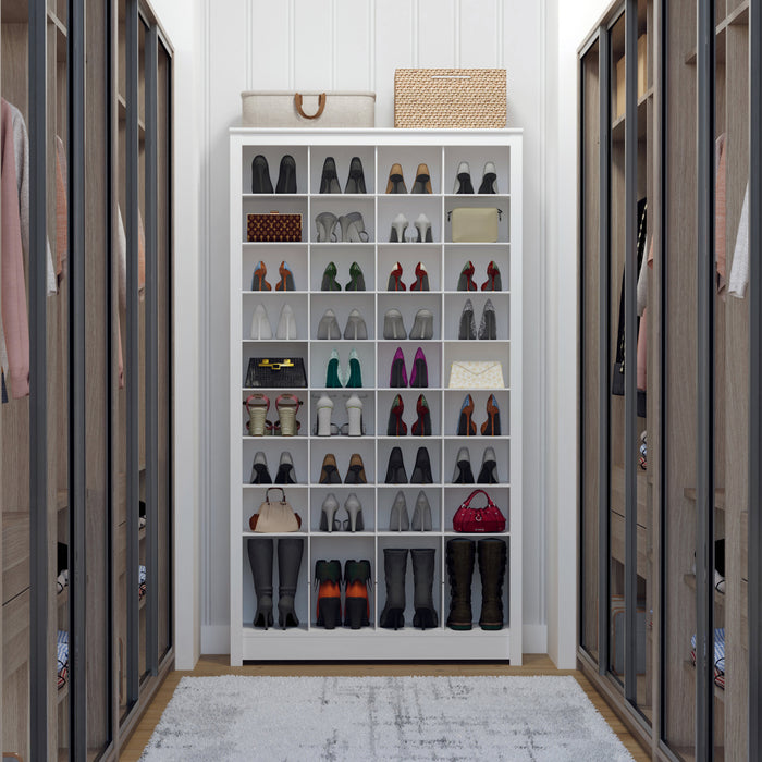 Prepac 40 Pair Shoe Storage Rack - White