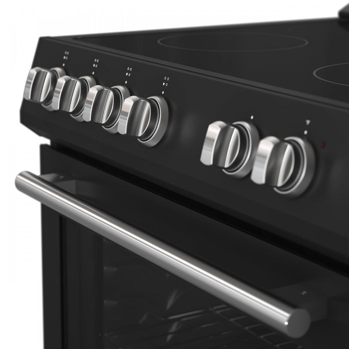 Leonardo Espresso 30\" Slide-In Electric Range in Black 5.0 cu. Ft. -FFSEL6022-30BLK