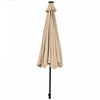Costway 10ft Solar Lights Patio Umbrella Outdoor W/ 50 LBS Movable Umbrella Stand