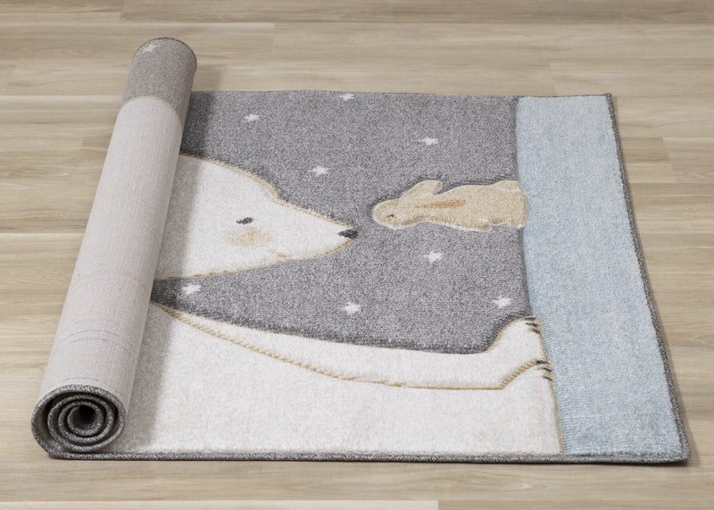Kids Bear Bunny Soft Touch Rug, 3'11\" x 5'7\" Indoor Area Rug